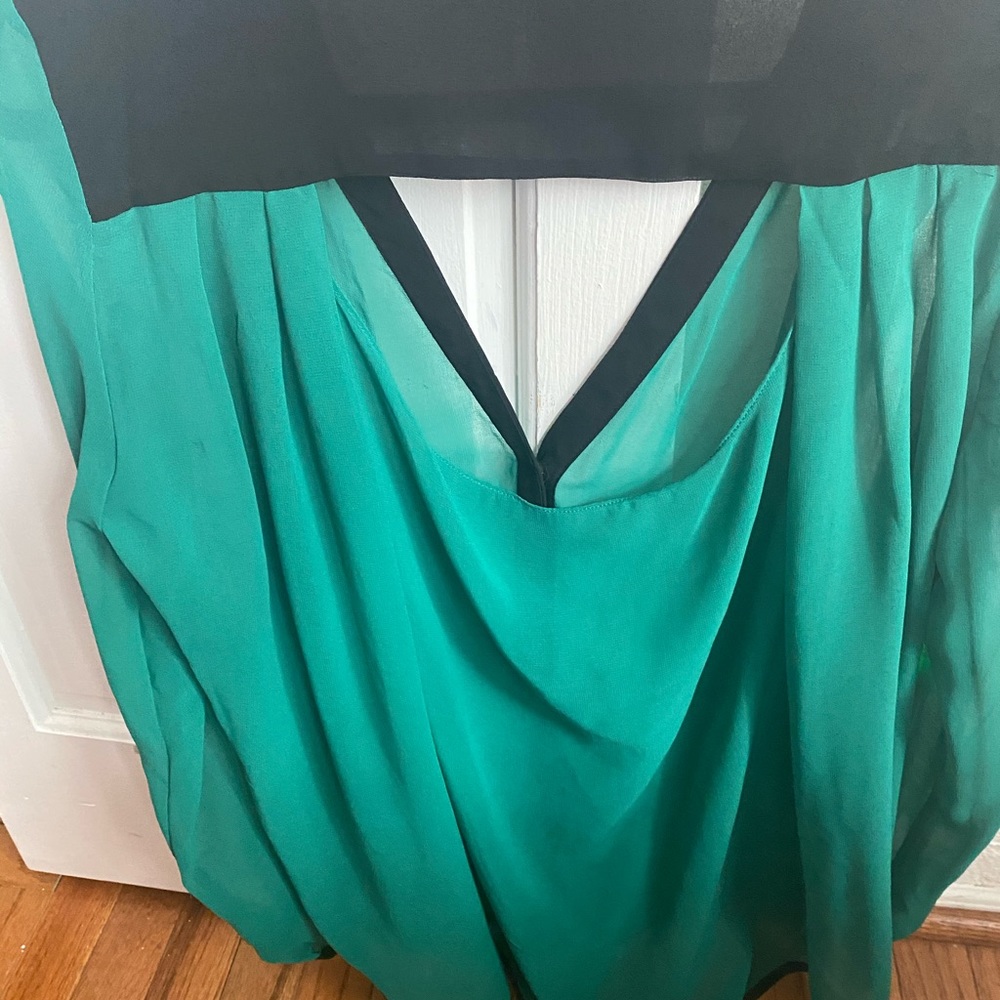 Bar Iii High Low Color Block Top - image 2